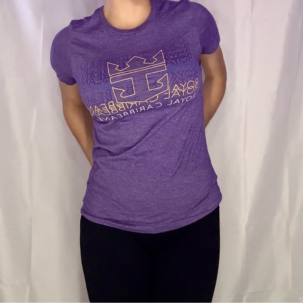 Caribbean Purple Fitted Short Sleeve T-Shirt